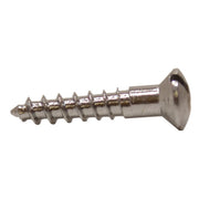 3/4" x 6 Slotted Raised Head Woodscrew - Chrome Plated - (200)