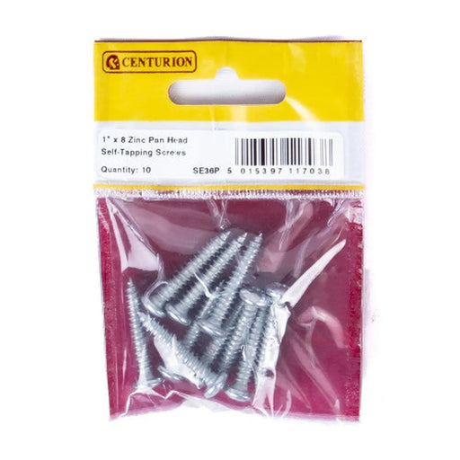 1" x 8 ZP Pan Head Self Tapping Screws  (Pack of 10) - Pack of 5