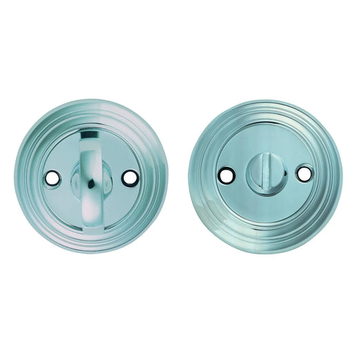 Turn & Release On Round Rose (4.9 X 67Mm Spindle) - (Face Fix) - Polished Chrome 55MM