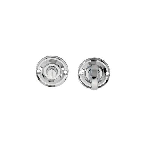 Turn & Release On Round Rose Small (4.9 X 67Mm Spindle) - (Face Fix) - Polished Chrome 42MM