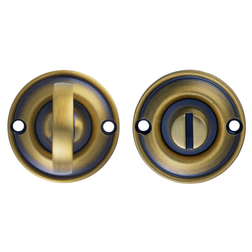 Turn & Release On Round Rose Small (4.9 X 67Mm Spindle) - (Face Fix) - Florentine Bronze 42MM