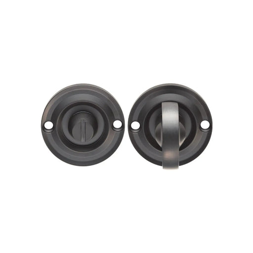 Turn & Release On Round Rose Small (4.9 X 67Mm Spindle) - (Face Fix) - Matt Black