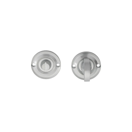 Turn & Release On Round Rose Small (4.9 X 67Mm Spindle) - (Face Fix) - Satin Chrome 42MM