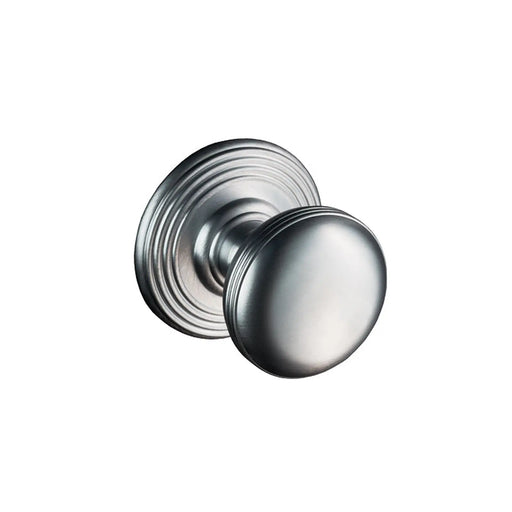 Ringed Knob (Concealed Fix) - Satin Chrome