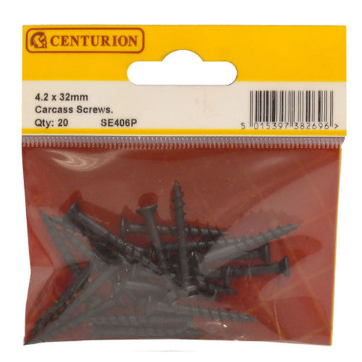 Carcass Screws - 32mm x 4.2mm - Black - (Pack of 20) - Pack of 5