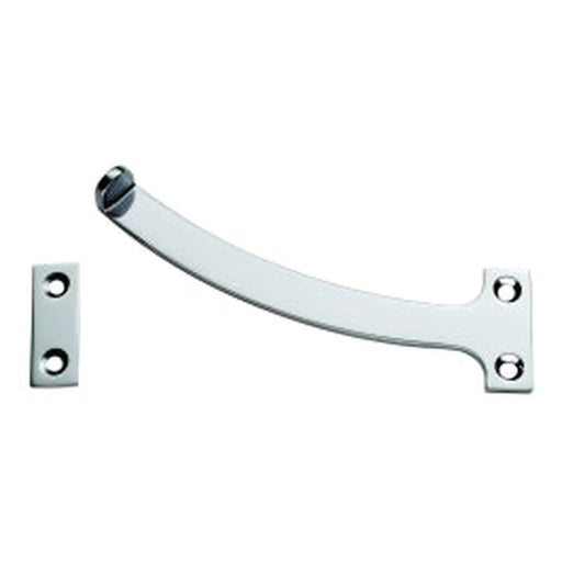 Quadrant Arm Casement Stay - Polished Chrome 150MM