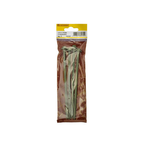 Timber Fixing Screws - 150mm - Green - (Pack of 4) - Pack of 5