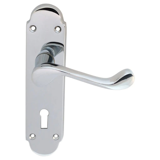 Oakley Lever On Face-Fix Backplate - Lock 57Mm - Polished Chrome 170MM X 42MM