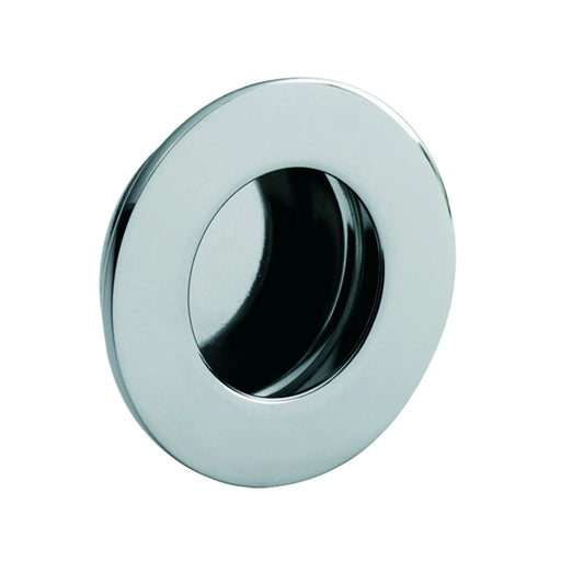 50Mm Dia. - Flush Pull - Circular - Bright Stainless Steel