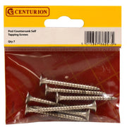 1 1/2" x 8 ZP CSK Head Self Tapping Screws (Packs of 7) - Pack of 5