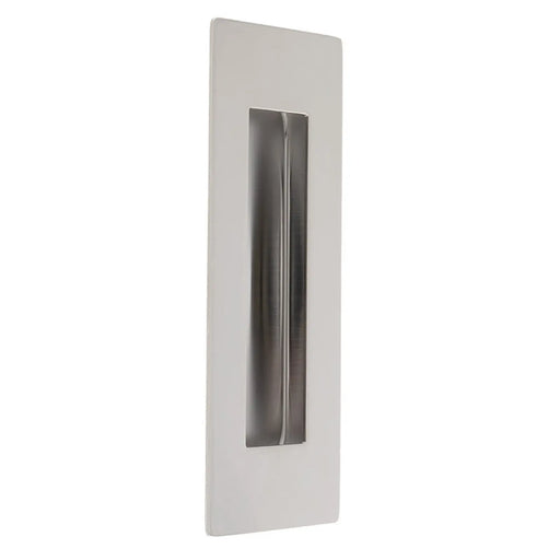 180 X 60Mm - Flush Pull - Rectangular - Bright Stainless Steel