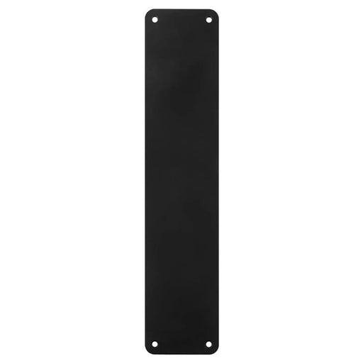 350 X 75Mm - Finger Plate - Plain - Matt Black