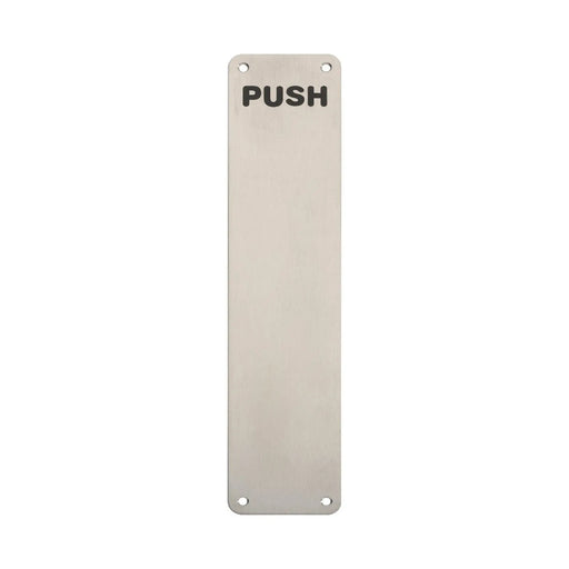 350 X 75Mm - Finger Plate - Push - Satin Stainless Steel