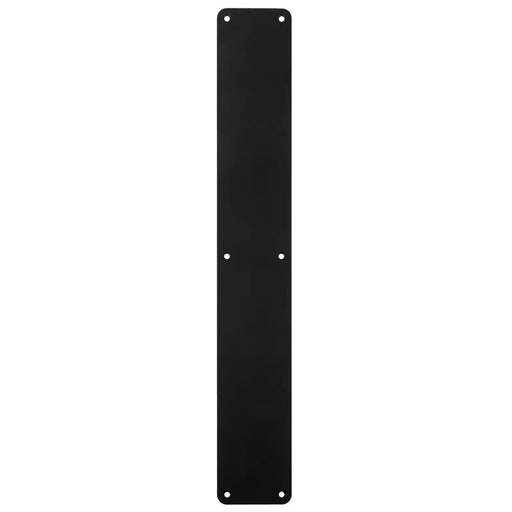 500 X 75Mm - Finger Plate - Plain - Matt Black
