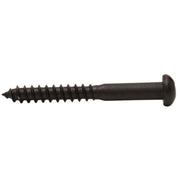 1 1/2" x 8 Pozi Round Head Woodscrew - Black Japanned - (200)