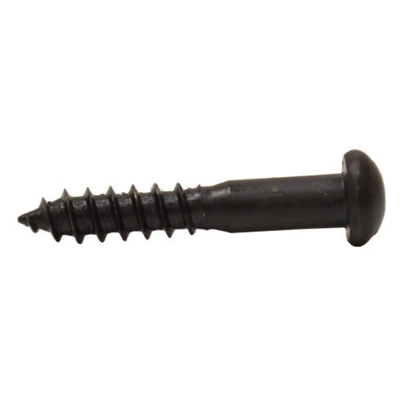 1" x 8 Pozi Round Head Woodscrew - Black Japanned - (200)