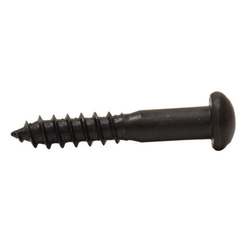 1" x 8 Pozi Round Head Woodscrew - Black Japanned - (200)