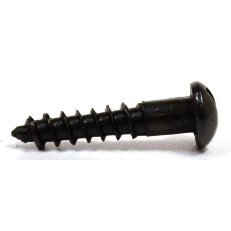 1" x 10 Pozi Round Head Woodscrew - Black Japanned - (200)