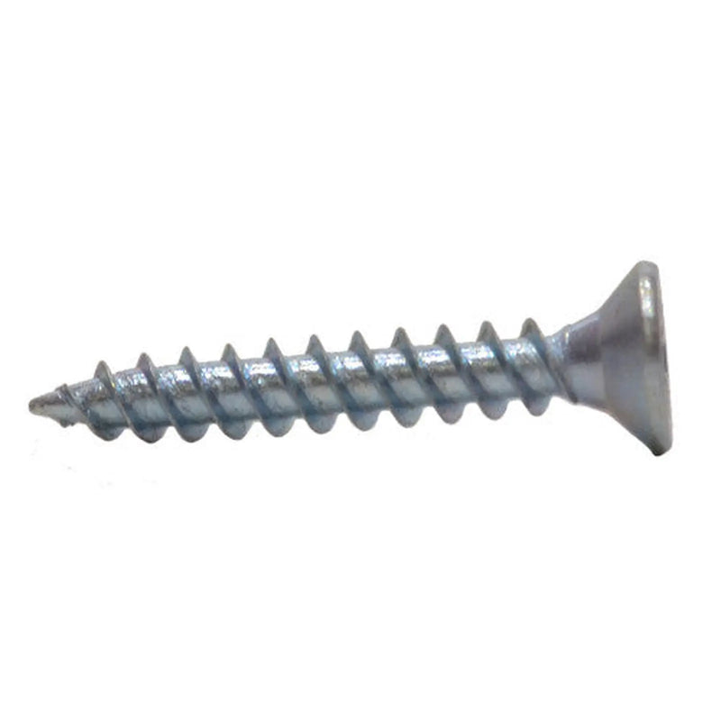 1" x 7 ZP Cross Recessed Hardened Twin Thread Woodscrews with Countersunk Head  (200)