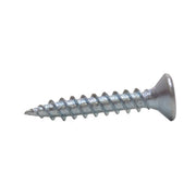 1" x 8 ZP  Cross Recessed Countersunk Hardened Twin Thread Screws Zinc Plated  (200)