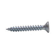 1 1/4" x 8 ZP Cross Recessed Hardened Twin Thread Woodscrews with Countersunk Head  (200)
