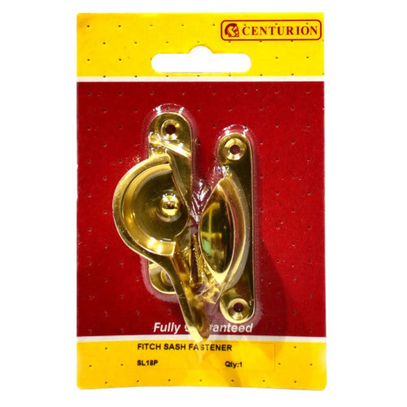 Solid Brass Fitch Fastener, Polished Brass, 65mm - Pack of 5