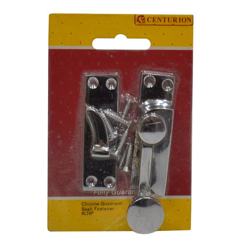 Chrome Quadrant Sash Fastener, Polished Chrome, 60mm SL24P - Pack of 5