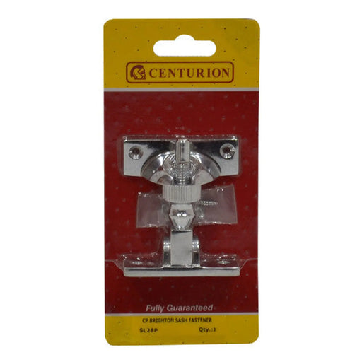 Solid Brass Brighton Sash Fastener, Chrome Plated, 57mm - Pack of 5