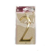 Stone Masonry Effect Numbered Plaque 2 - Pack of 2