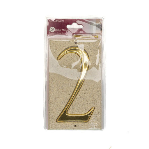 Stone Masonry Effect Numbered Plaque 2 - Pack of 2