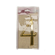 Stone Masonry Effect Numbered Plaque 4 - Pack of 2