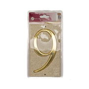 Stone Masonry Effect Numbered Plaque 9 - Pack of 2