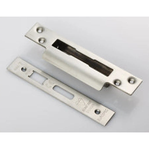 Forend Strike & Fixings - Esbl - Square - Satin Stainless Steel