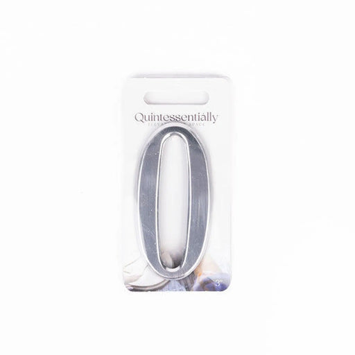 3" Silver Effect Numeral 0 - Pack of 5