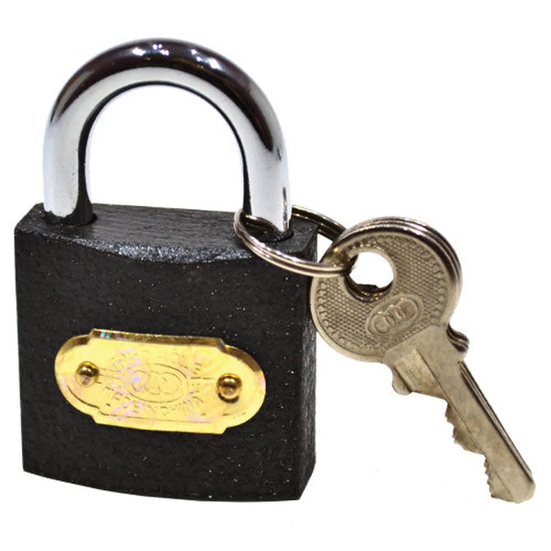 38mm Iron Tri-Circle Padlock - Pack of 6