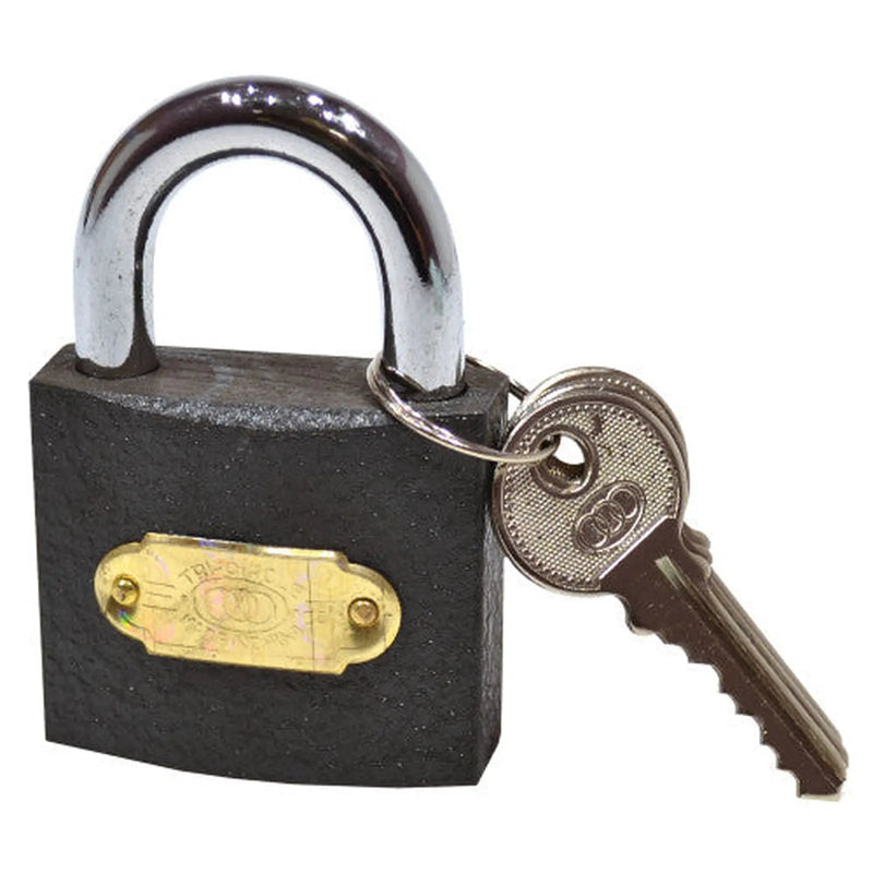 50mm Iron Tri-Circle Padlock - Pack of 6