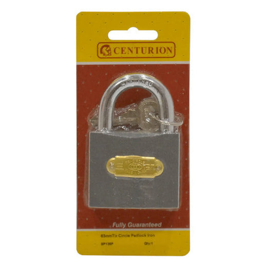 63mm Iron Tri-Circle Padlock - Pack of 5