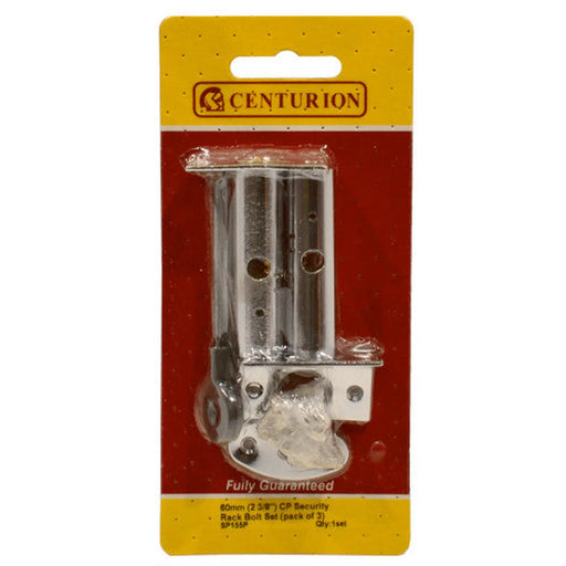 Security Rack Bolt Set, Chromed, 60mm - Pack of 5