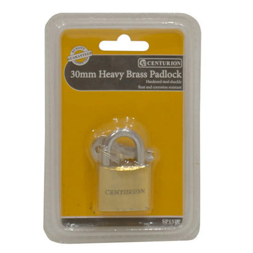Heavy Duty Brass Padlock, 30mm - Pack of 12