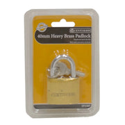 Heavy Duty Brass Padlock, 40mm - Pack of 12