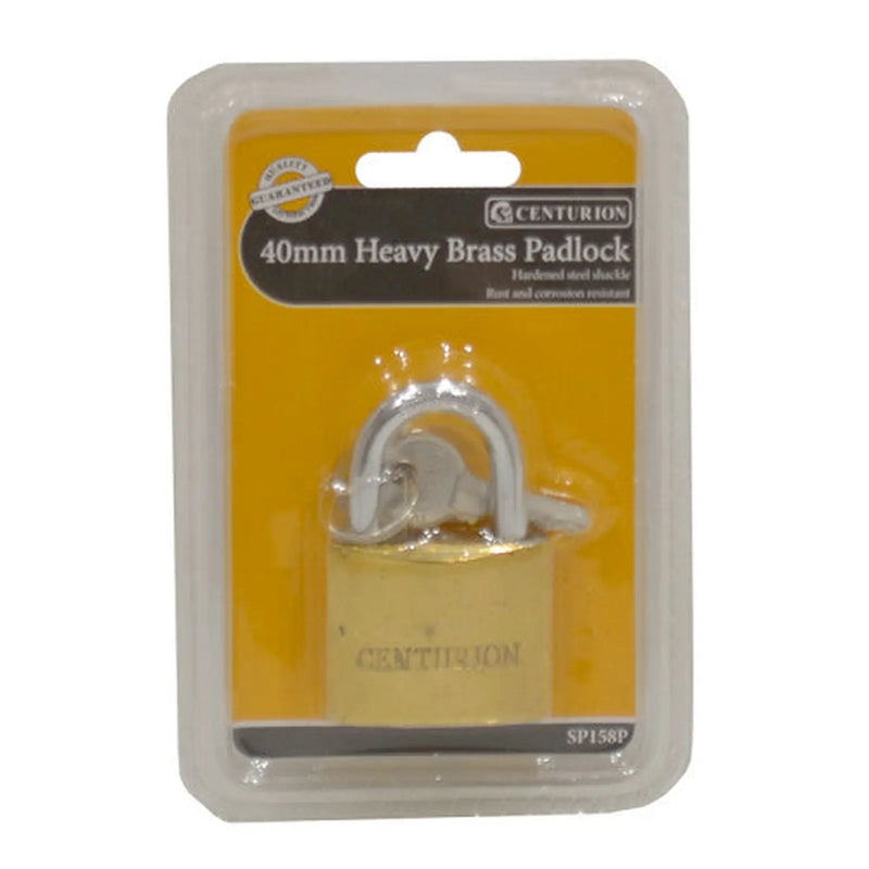 Heavy Duty Brass Padlock, 40mm - Pack of 12