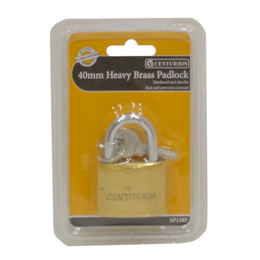 Heavy Duty Brass Padlock, 40mm - Pack of 12
