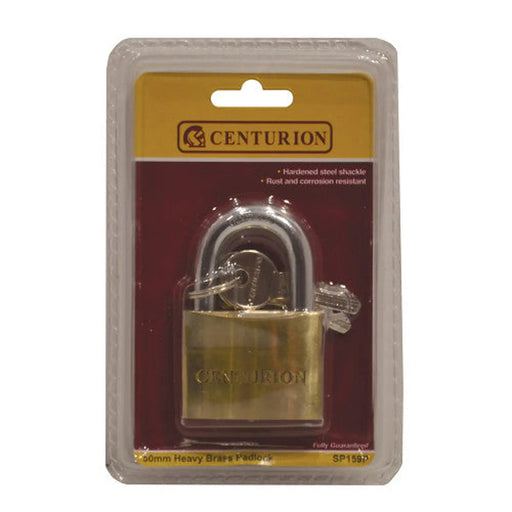 Heavy Duty Brass Padlock, 50mm - Pack of 12