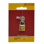 Brass  'Tri-Circle' Padlocks, 20mm - Pack of 5