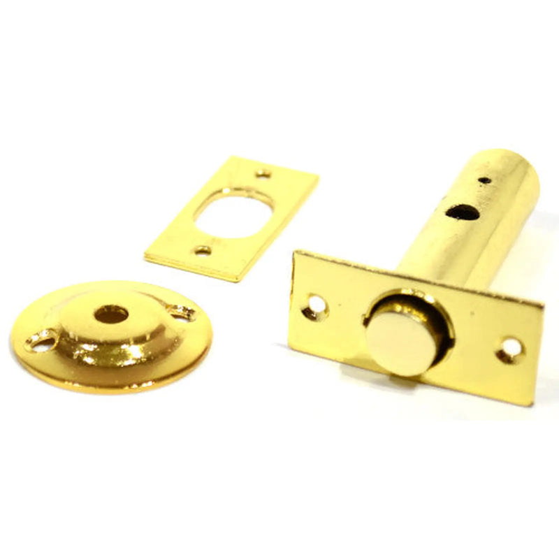 Security Rack Bolts, Door Bolt, Brass, 60mm - Pack of 10