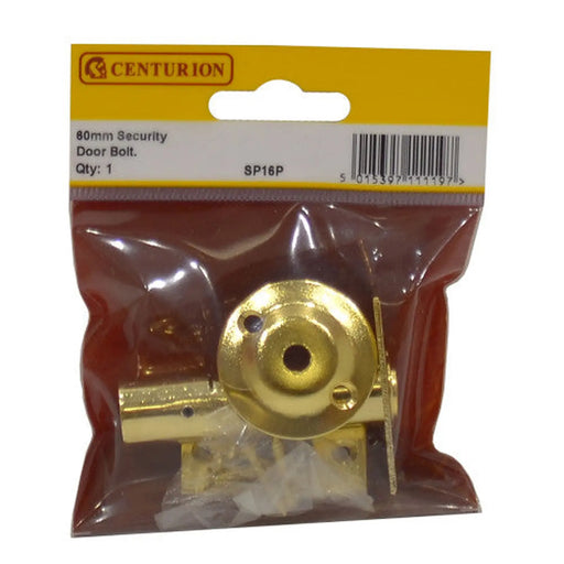 Security Rack Bolts, Door Bolt, Brass, 60mm - Pack of 5