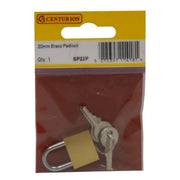Brass Padlocks, 20mm - Pack of 5