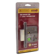 Euro Dead Lock Case, Satin Chrome Plated, 63mm - Pack of 5