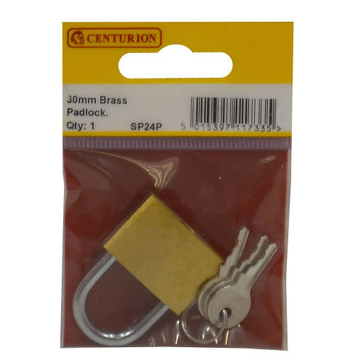 Brass Padlocks, 30mm - Pack of 5
