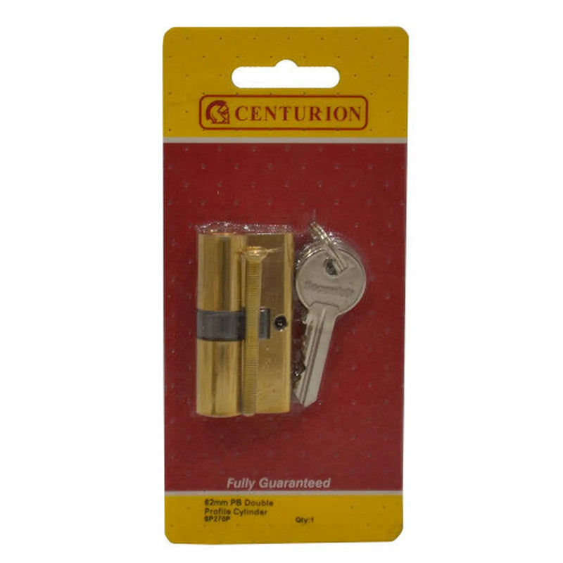 Euro Profile Cylinders, Polished Brass, 60mm - Pack of 3